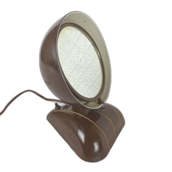 Vanity Mirror With Lamp Vintage National Mirolite Model P Art Deco 1970s - Picture 1 of 11